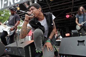 Cerebral Ballzy performing on stage at the 2012 Afro-Punk Festival.