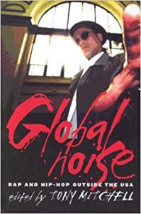 Global Noise by Tony Mitchell, book cover (red, black, and white)